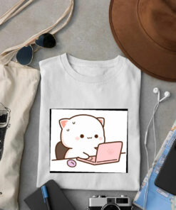 T-shirt meow working